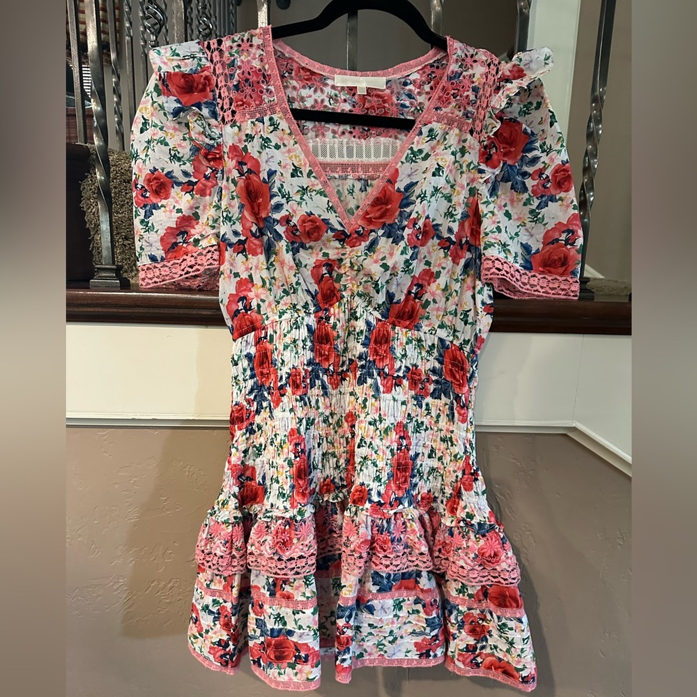 LoveShackFancy Floral Dress XS
